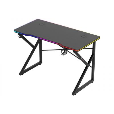 5. Huzaro Hero 1.7 RGB Schwarzer Gaming-Schreibtisch