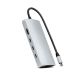 Satechi Multiport 8K USB-C-Adapter – USB-C, HDMI, 3x USB 3.2 Gen 2 10 Gbit/s, 1x USB 3.2 Gen 1 5 Gbit/s, UHS-II SD-Kartenleser, Ethernet-Anschluss