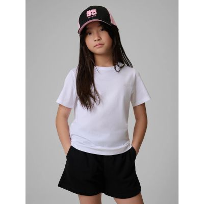Glattes Mädchen-T-Shirt mit Regular Fit 4F 4FJRMM00TTSHF3553-10S