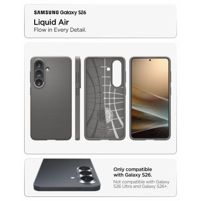 5. Spigen Liquid Air Hülle für Samsung Galaxy S26 – Grau