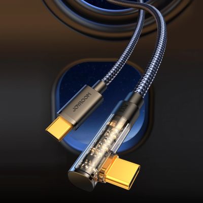 7. Joyroom Gaming-Kabel S-CC100A6 USB-C (gewinkelt) / USB-C (gerade) 100 W 1,2 m – schwarz