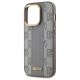 6. DKNY Leather Checkered Mono Pattern MagSafe-Hülle für iPhone 14 Pro – Beige