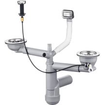 Siphon für 1,5- und 2-Becken-Granitspülen – Platzsparend ZXY 9912 5907650841609