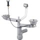 Siphon für 1,5- und 2-Becken-Granitspülen – Platzsparend ZXY 9912 5907650841609