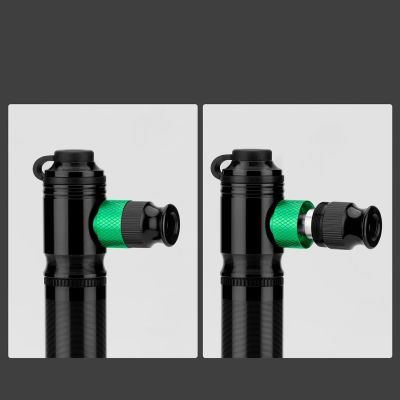 4. Rockbros HQ-75D-CO2 Manuelle CO2-Pumpe aus Aluminium – Schwarz