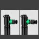 4. Rockbros HQ-75D-CO2 Manuelle CO2-Pumpe aus Aluminium – Schwarz