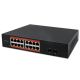 7. Qoltec Netzwerk-Switch Gigabit Ethernet | 16x RJ45 | 2x SFP | 1000 Mbit/s