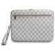 3. DKNY Sleeve Laptoptasche mit Karomuster und bedruckten Streifen, 16 Zoll, Beige