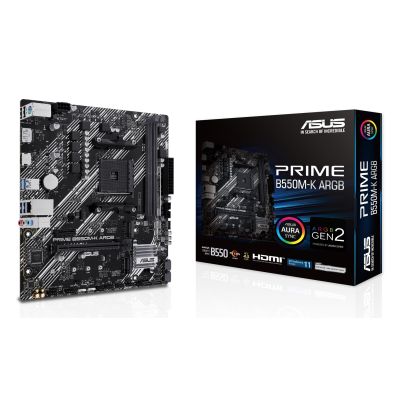 ASUS PRIME B550M-K ARGB AMD B550 Sockel AM4 Micro-ATX