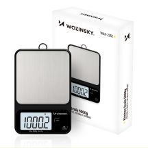 Wozinsky WAK-2252 Küchenwaage, präzise, ​​mit großem LCD-Display, bis 5 kg - schwarz