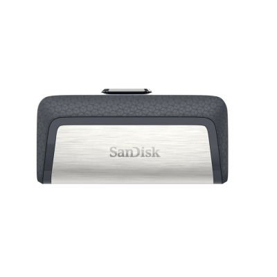 6. SanDisk Ultra Dual Drive 256 GB USB-Stick, USB Typ-A / USB Typ-C 3.2 Gen 1 (3.1 Gen 1), Grau, Silber