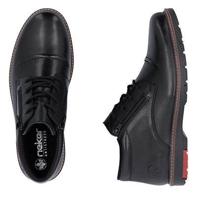6. Bequeme Herren-Ankle-Boots aus Leder, gefüttert, schwarz, Rieker 10504-00
