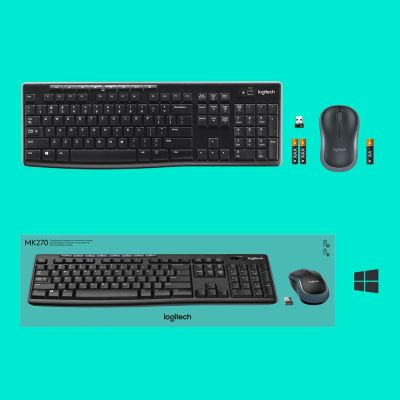 19. Logitech MK270 Membrantastatur 920-004508 (USB (2,4 GHz Funk); schwarz)