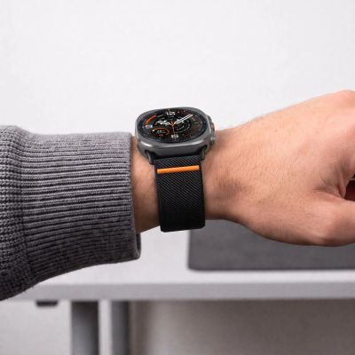 5. Tech-Protect Nylonverschluss für Samsung Galaxy Watch Ultra 47 mm – Schwarz