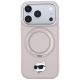 3. Karl Lagerfeld with Ring Stand 360 Choupette Head Pin MagSafe Hülle für iPhone 18 Pro / 17 Pro – rosa