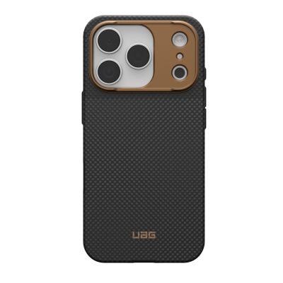 UAG Fibr Armr MagSafe - iPhone 17 Pro Hülle kompatibel mit MagSafe (Kevlar Graphit / Bronze)