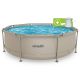 VIRTUFIT RUNDER POOL 244 CM MIT FILTPUMPE BEIGE