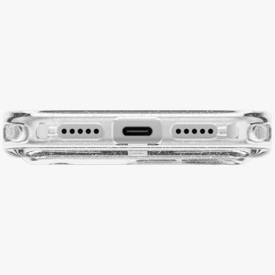 5. Uniq LifePro Xtreme Magclick Ladehülle für iPhone 18 Pro / 17 Pro – Transparenter Glitzer
