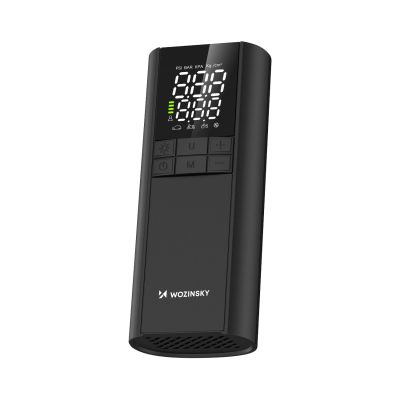 6. Wozinsky WPEP-8000 Kompressor, elektrische Pumpe, 8000-mAh-Powerbank, Taschenlampe – schwarz