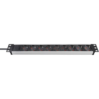 2. Brennenstuhl 1390007009 2 m Steckdosenleiste 9 x Steckdosen Aluminium, Schwarz