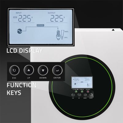 3. Off-Grid Hybrid-Solarwechselrichter 6200 W | 120 A | 48 V | MPPT | BMS | Sinus | WLAN-Option | Leistungsfaktor 1,0