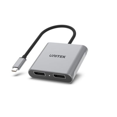 Unitek V1404A USB-C auf 2x DP 1.4 8K 60Hz Adapter