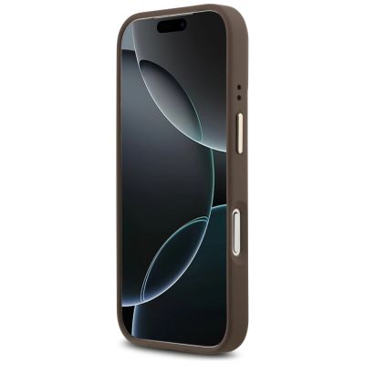 5. Guess 4G PU Classic Logo MagSafe Case für iPhone 17 Pro - Braun