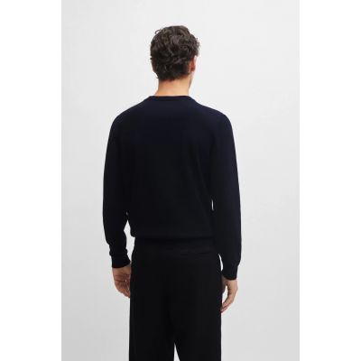 5. BOSS Pacello-L BLU Pullover mit V-Ausschnitt (50506042-404)