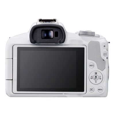 17. Canon EOS R50, Weiß + RF-S 18-45mm F4.5-6.3 IS STM Kit, spiegellose Kamera, 24,2 MP CMOS, 6000 x 4000 Pixel, Weiß