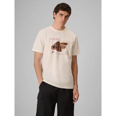 Herren-T-Shirt mit Aufdruck, regulär, Größe 4F 4FRSS26TTSHM4230-11S