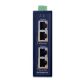 2. PLANET Industrieller 2-Port 10/100/1000T Gigabit-Ethernet-Adapter mit PoE-Unterstützung, Blau