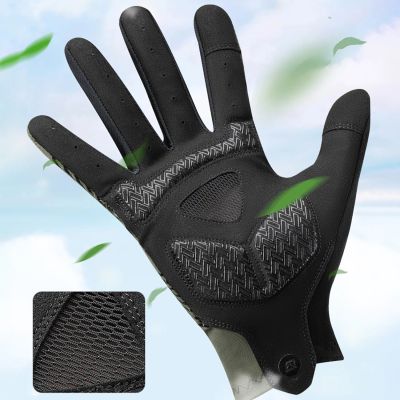 3. Rockbros Fahrradhandschuhe Frühling/Sommer/Herbst, Full, Größe: M - Grün