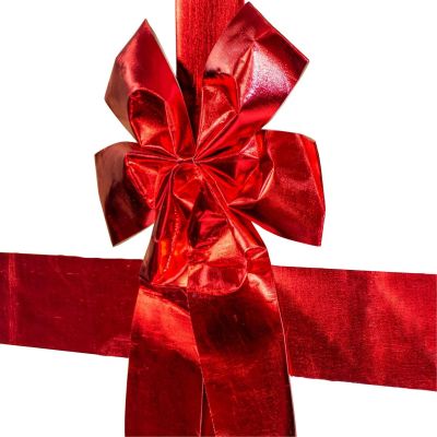 2. Türschleife 33x42cm rotes Band