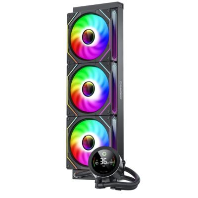 8. GameMax ICEBURG 360 DIGITAL BK Computer-Kühlsystem Prozessor All-in-One Flüssigkeitskühler 12 cm Schwarz 1 Stück.