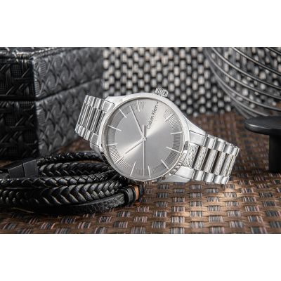 6. CALVIN KLEIN Iconic Herrenuhr mit Armband 25200036 + Box