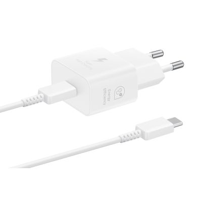 4. Samsung Netzteil 25W USB-C Schnellladekabel 1m Weiß