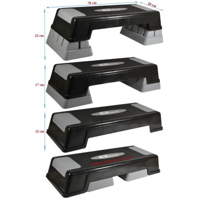 5. AEROBIC STEP 70X28CM 3-STUFIGE VERSTELLBARKEIT ENERO FIT