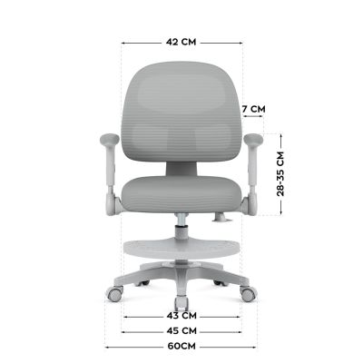 15. Junior 5.0 Grauer Drehstuhl