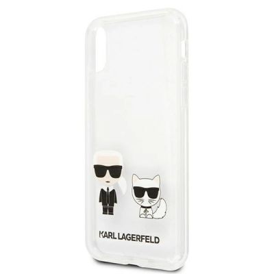 6. Karl Lagerfeld Karl & Choupette iPhone Xs Max Hülle - Transparent