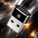 18. Baseus Mini USB-C-zu-USB-A-Adapter – Schwarz
