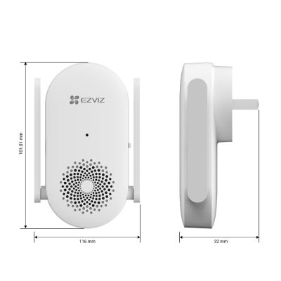 46. EZVIZ CH1 WLAN-Türklingel (72 dB)