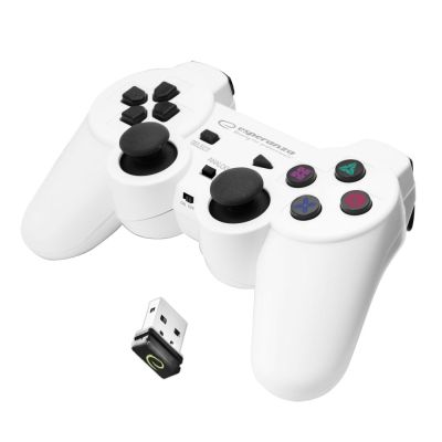 7. Esperanza GLADIATOR EGG108W Wireless Gamepad (PC, PS3; weiß)