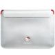 Hello Kitty PU-Metall-Logo-Hülle für einen 14-Zoll-Laptop – Silber