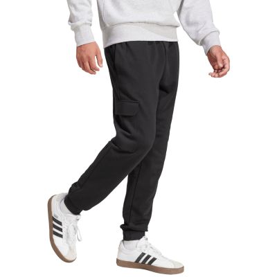10. Herren adidas Essentials Feelcozy Fleece Cargohose Schwarz JE3820