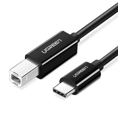 Ugreen USB-C - USB-B 480Mb/s Druckerkabel 2m (Schwarz)