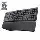 TRUST Keyra kabellose ergonomische Multigeräte-Tastatur