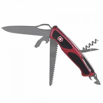 6. Victorinox RangerGrip 79 Taschenmesser, 12 Funktionen, 130 mm, rot-schwarz