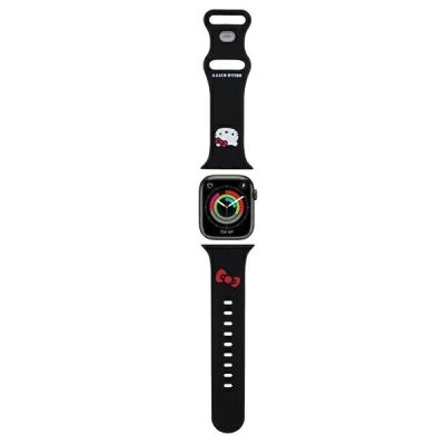 Hello Kitty Silikon-Kitty-Kopfband für Apple Watch 38/40/41 mm – Schwarz