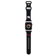 Hello Kitty Silikon-Kitty-Kopfband für Apple Watch 38/40/41 mm – Schwarz