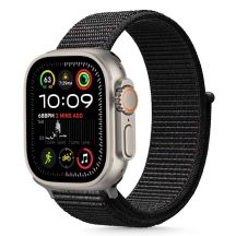 Tech-Protect Nylonarmband für Apple Watch 44 / 45 / 46 / 49 mm – Schwarz